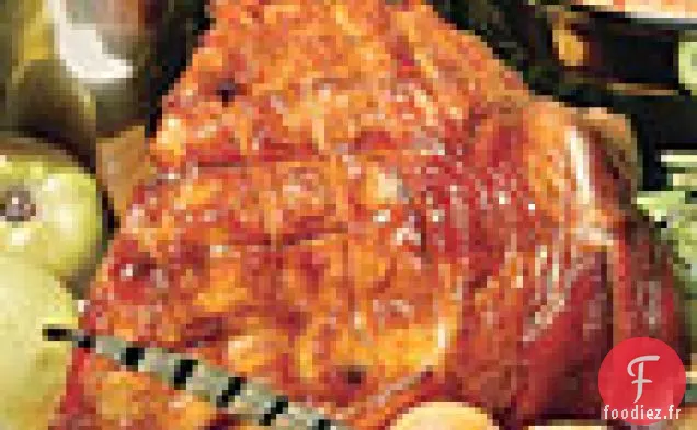 Jambon à l'Ancienne avec Sucre Brun et Glaçage à la Moutarde