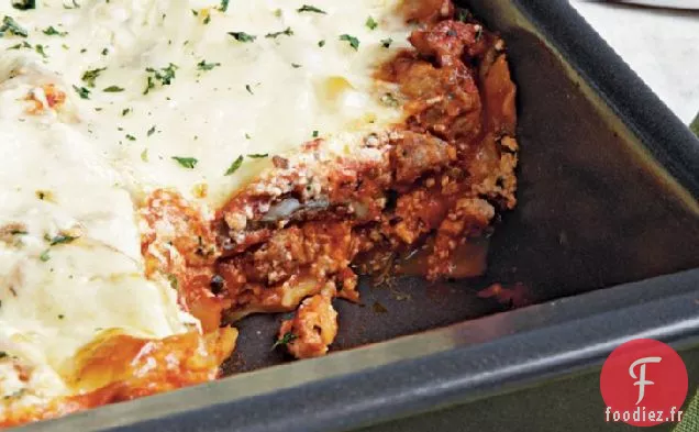 Lasagne à la Saucisse de Dinde et aux Champignons
