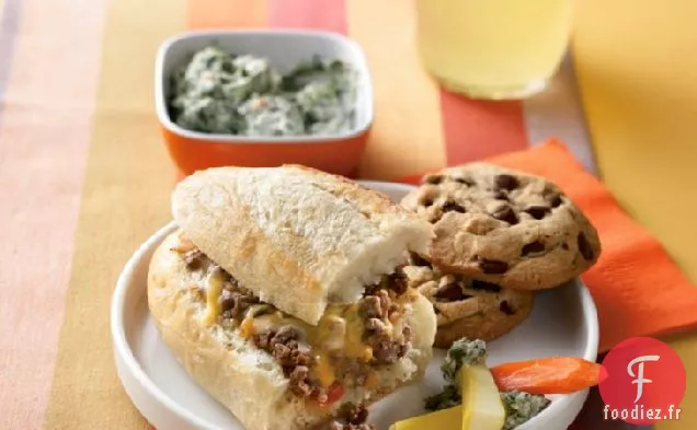 Sandwichs au Boeuf Chaud au Fromage