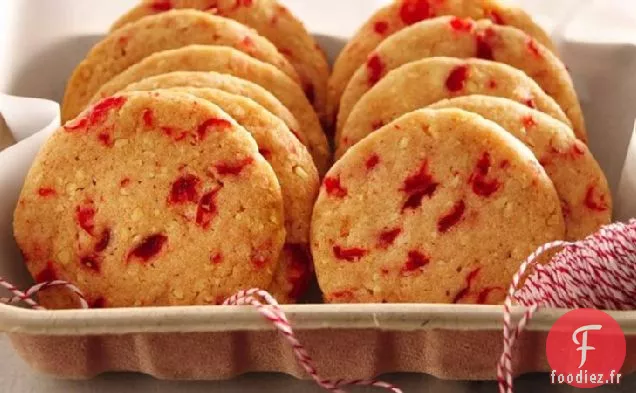 Biscuits Réfrigérés aux Cerises et aux Amandes