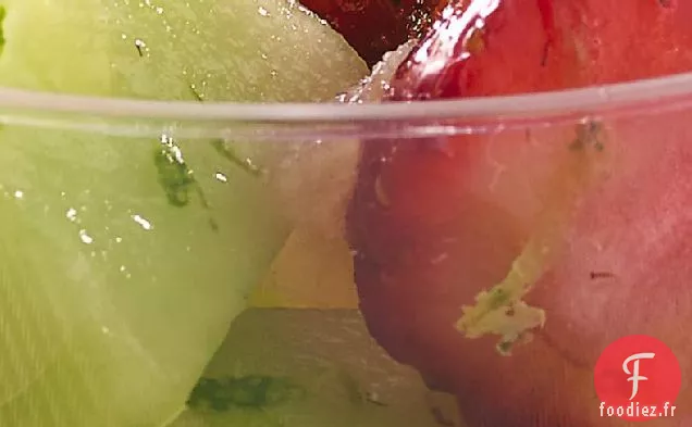 Mélange de Fruits Frais au Citron Vert et au Gingembre