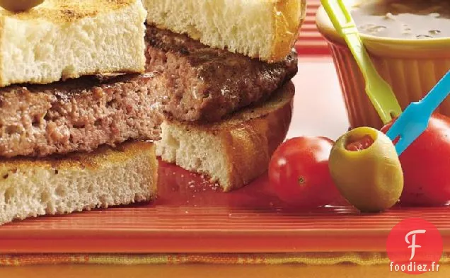 Hamburgers à la Trempette Française Grillée