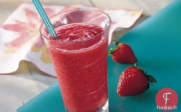 Neige Fondante à la Fraise et au Citron Vert