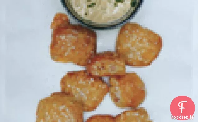 Bouchées De Bretzel Au Jambon De Campagne Et Au Cheddar Avec Moutarde Jalapeño