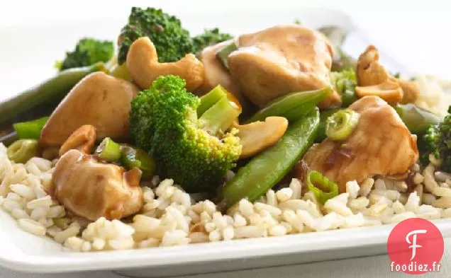 Poulet Maigre aux Noix de Cajou et Brocoli