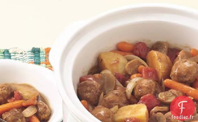 Ragoût de Boulettes de Viande à la Mijoteuse