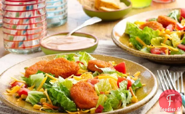 Salades de Tacos aux Pépites de Poulet
