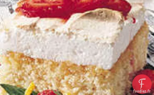 Gâteau au Citron Meringué aux Fraises