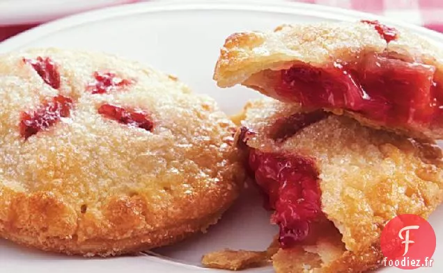 Mini Tartes à la Fraise Et à la Rhubarbe