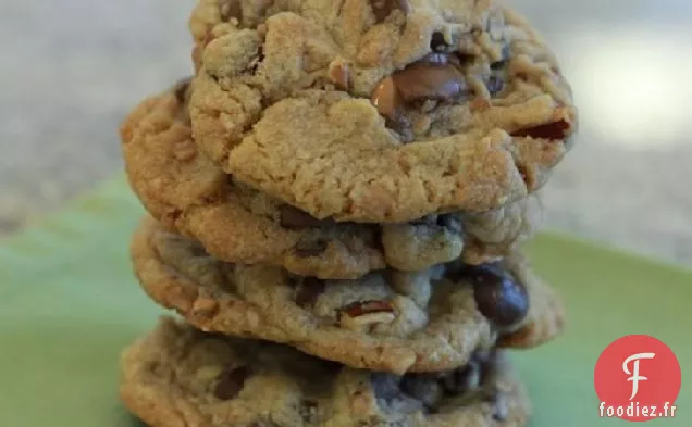 Biscuits aux Noix de Pécan Farcis aux Pépites de Chocolat Dulce de Leche