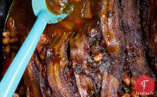 Recettes Familiales De Fèves Au Lard À L'Ananas Et Au Bacon De Th