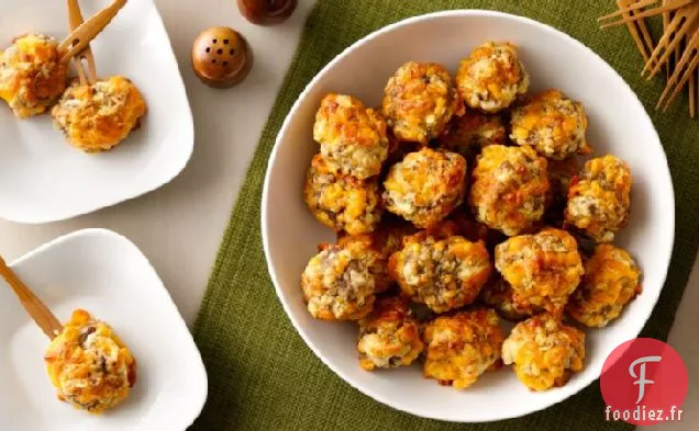 Boules de Saucisse aux Pommes Cheddar
