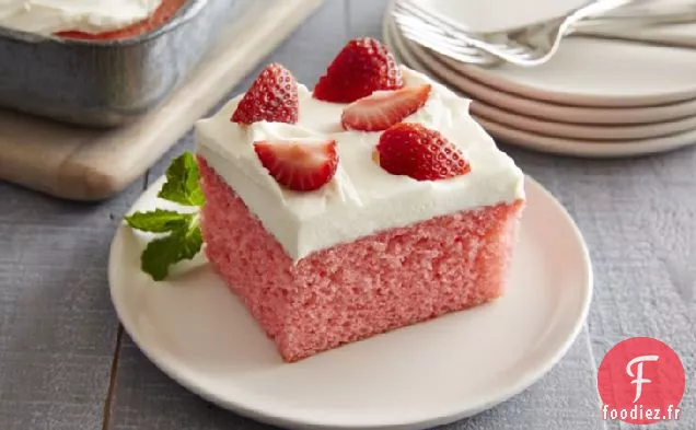 Gâteau aux Fraises et à la Crème