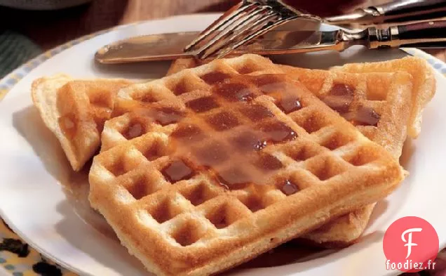 Gaufres à l'Orange au Sirop d'Érable-Orange