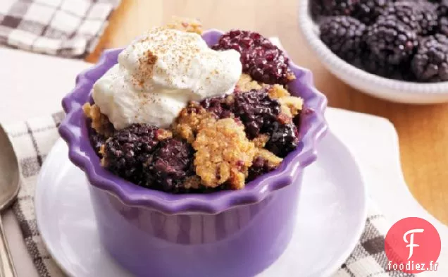 Cordonnier aux Mûres en Pain de Maïs Sucré à la Mijoteuse