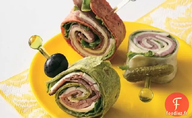 Roulés de Tortillas Suisses au Rôti de Bœuf