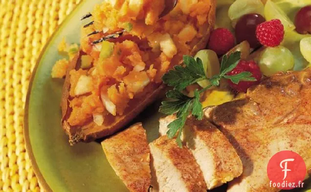 Porc aux Patates Douces Farcies