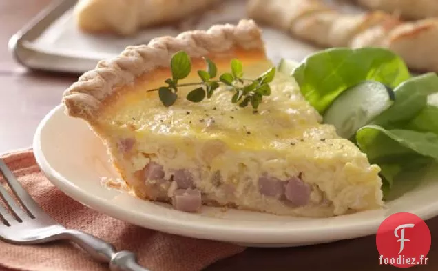 Quiche au Jambon et à l'Oignon Doux