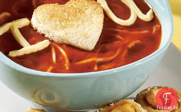 Soupe de Pâtes aux Tomates Valentine