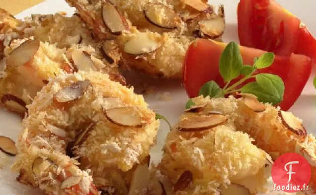 Crevettes En Croûte D'Amandes