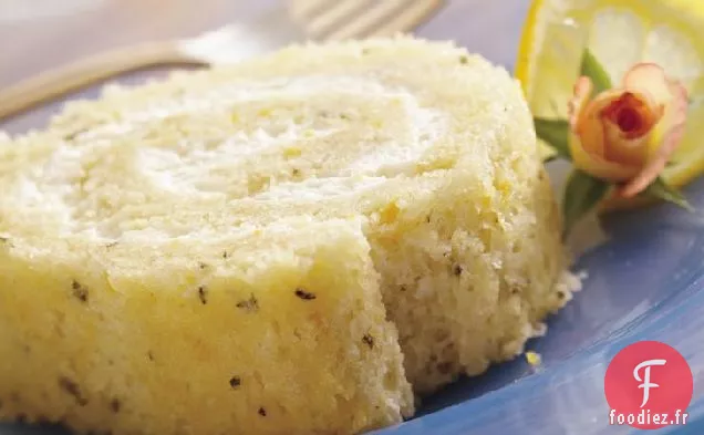 Rouleau de Gâteau au Romarin et au Citron