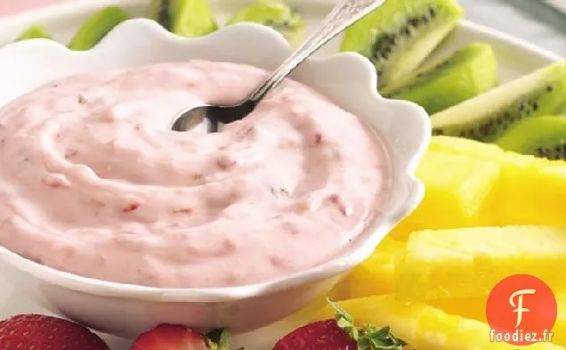 Trempette à la Crème de Guimauve à la Framboise et à la Menthe