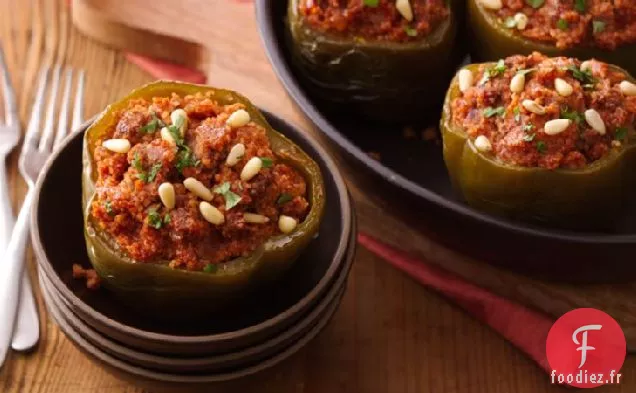 Couscous-Poivrons Farcis à la Mijoteuse