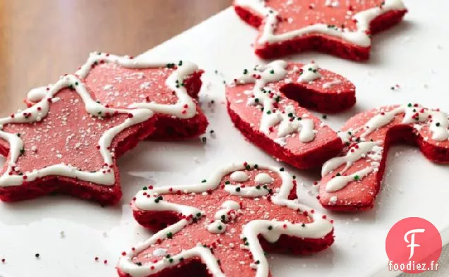 Crêpes de Noël en Velours Rouge