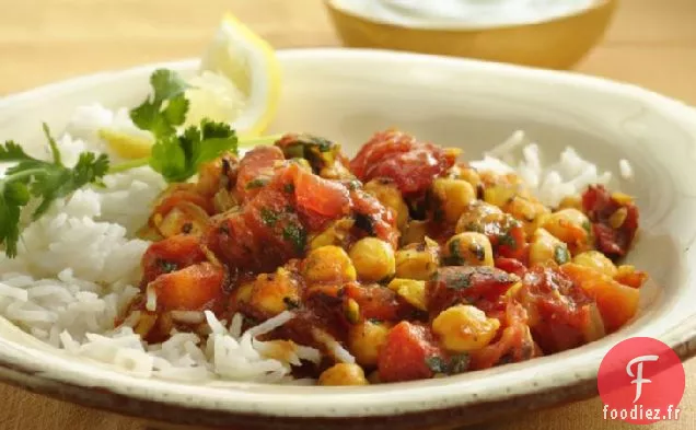 Curry de Pois Chiches et Tomates