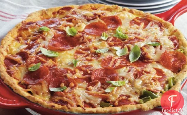 Tarte à la Pizza à Plat Profond
