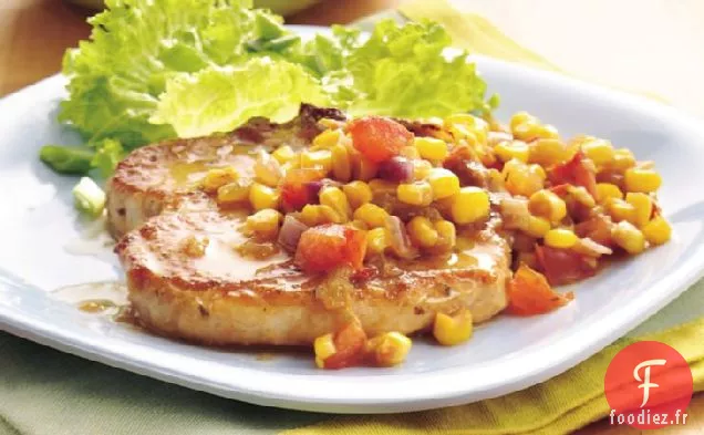 Côtelettes de Porc au Maïs Vert du Chili