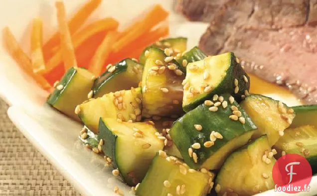 Salade de Concombre Asiatique - Courgettes