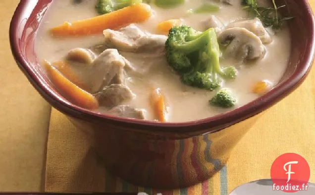 Chaudrée de Poulet-Légumes à la Mijoteuse