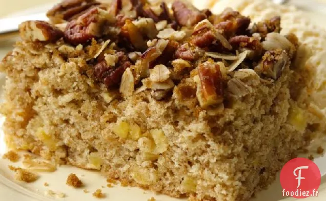 Gâteau aux Noix de Pécan Streusel aux Pommes Fraîches