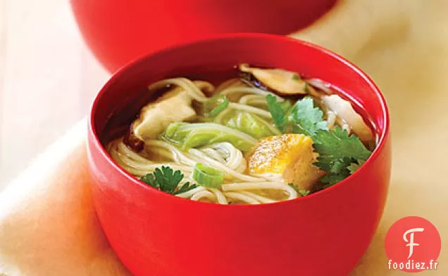 Soupe de Champignons Shiitake et Tofu