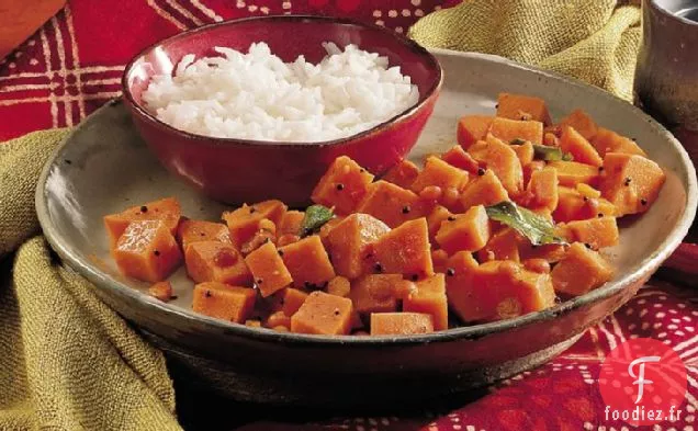 Curry de Patates Douces (Shakarai Urulikazhangu)
