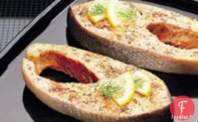 Steaks de Saumon aux Herbes