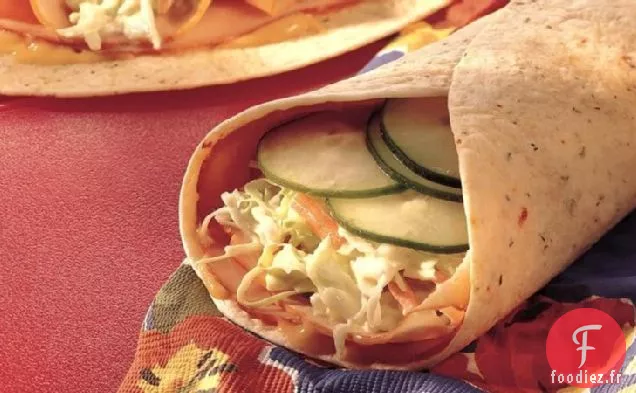 Tortillas à la Moutarde au Miel et à la Dinde