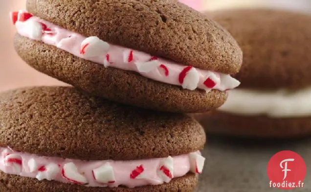Tartes Whoopie à la Menthe Poivrée Rose