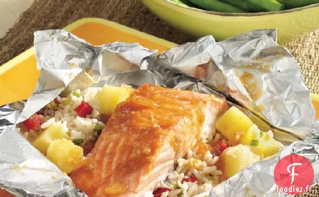 Paquets de Saumon des Caraïbes Grillé