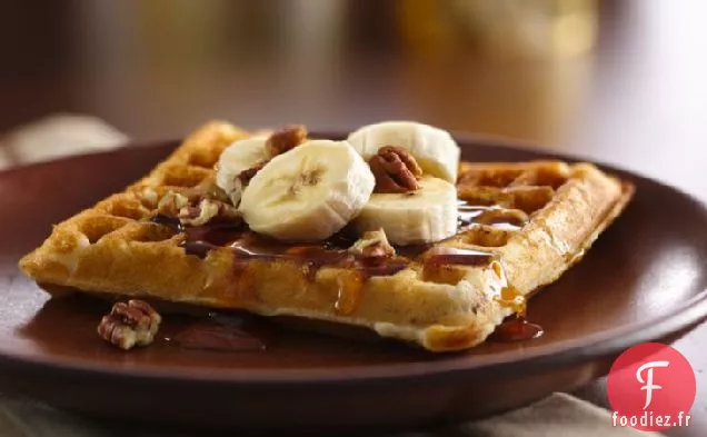 Gaufres Aux Bananes et Pacanes Sans Gluten