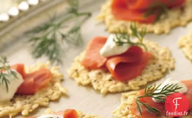 Rondelles de Parmesan au Lox