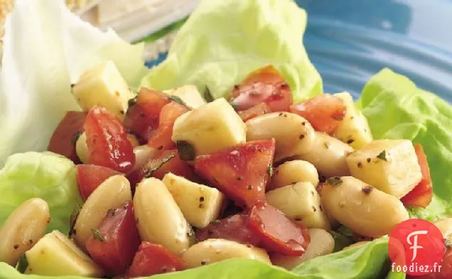 Salade de Haricots Blancs, d'Herbes et de Tomates