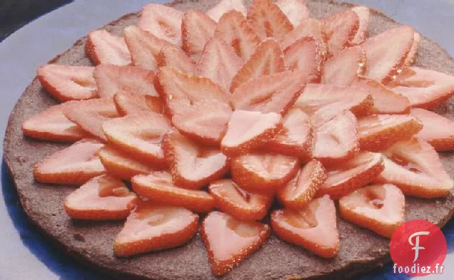 Torte de Brownie Moka aux Fraises