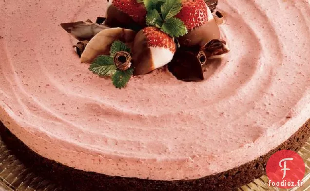 Mousse Torte au Brownie aux Fraises