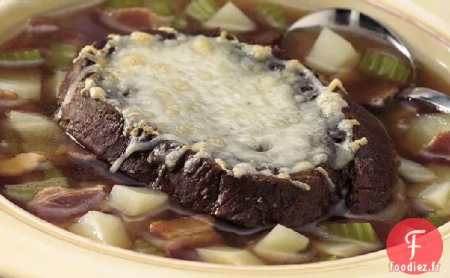 Soupe de Pommes de Terre au Gratin de Pumpernickel