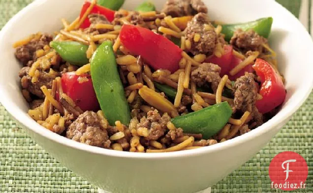 Riz au Gingembre et Bœuf