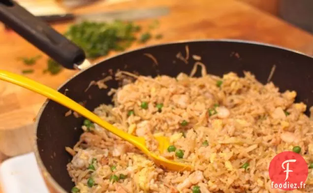 Riz Frit aux Crevettes Malaisiennes
