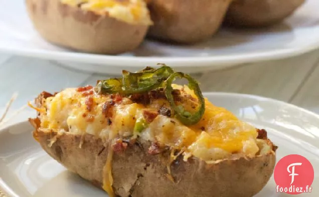 Pommes de Terre Deux fois Cuites au Jalapeño Popper