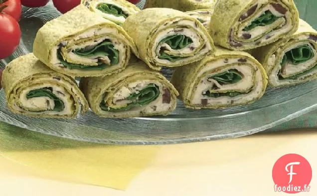 Wraps aux Épinards Grecs et à la Dinde